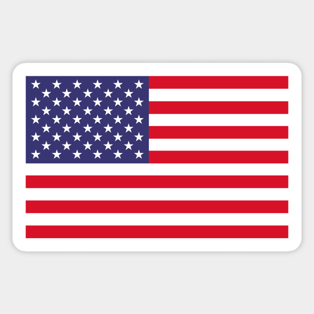 USA Flag US America Star Spangled Banner Sticker by Super Fresh Art